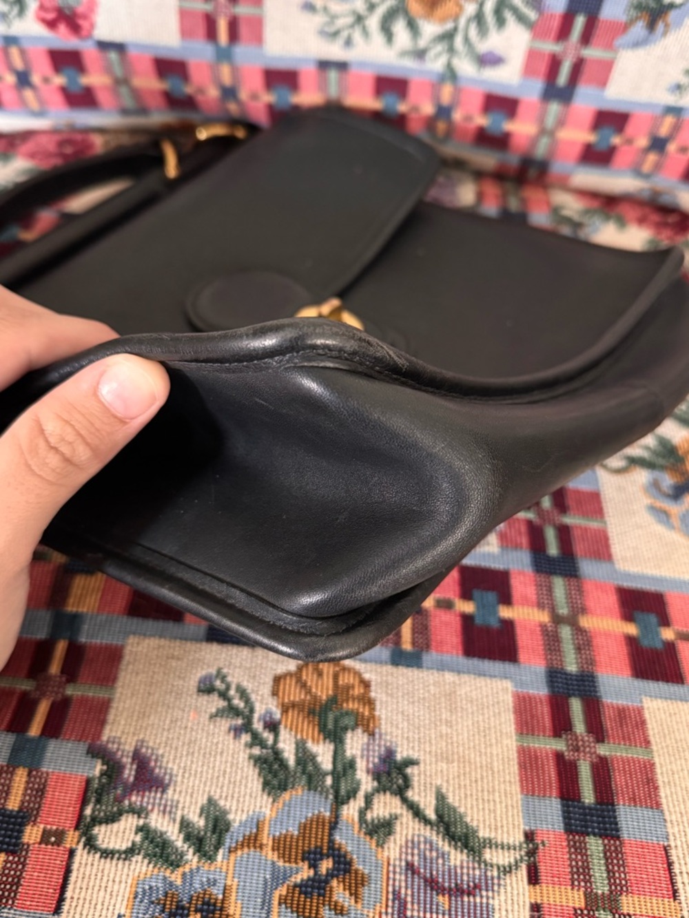 Vintage Coach Black Willis Top Handle Satchel - Picture 10 of 11